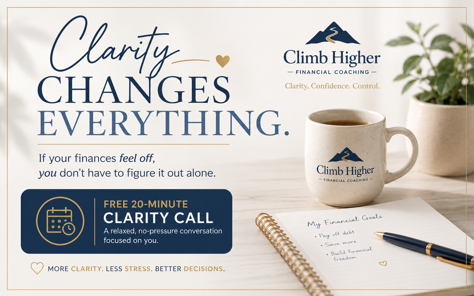 Clarity Call with Climb Higher Financial Coaching